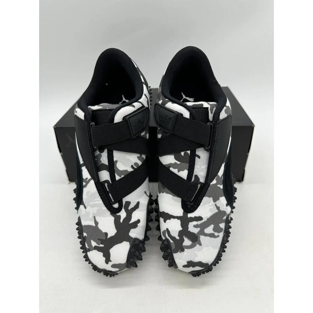 Puma Mostro Camo Men's Size 7 Women's 8.5 Black White Athletic Shoes 401540 02